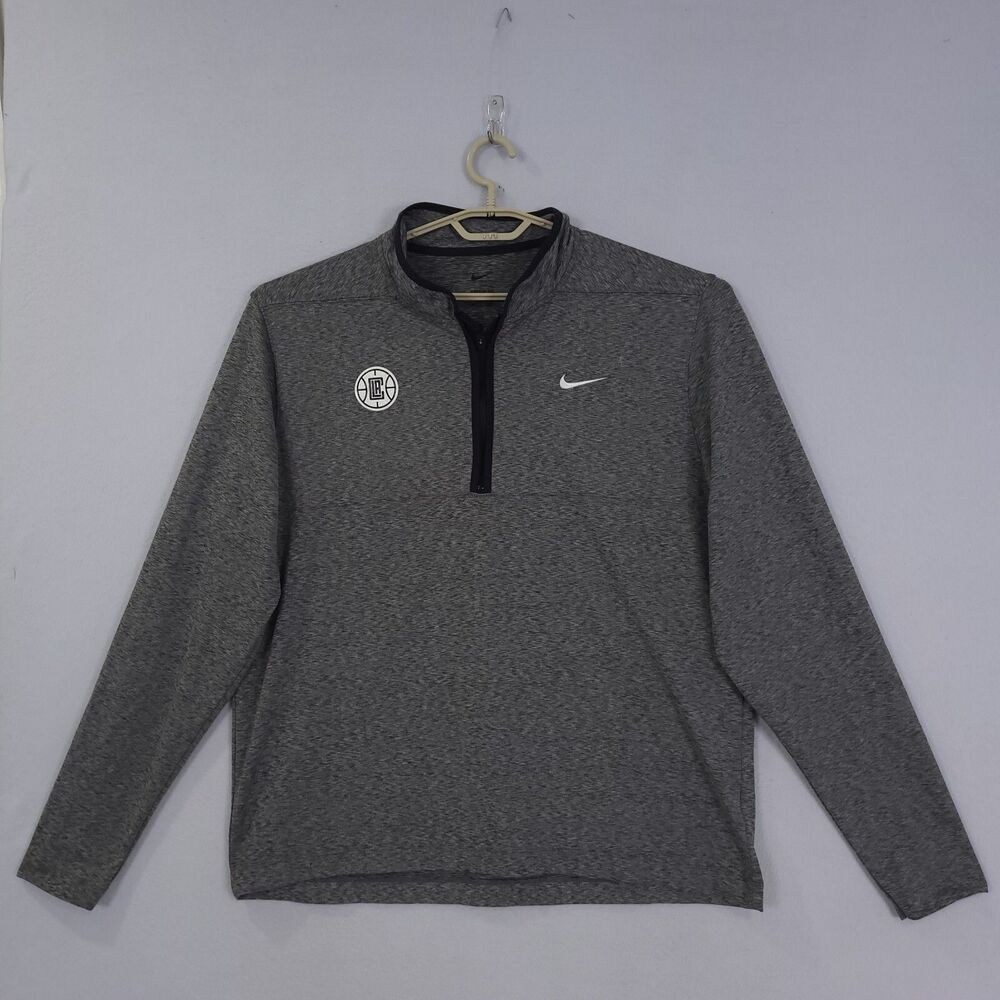 Nike Shirt Los Angeles Clippers Dri-Fit Victory Mens 1/2 Zip XL Basketball Hoop